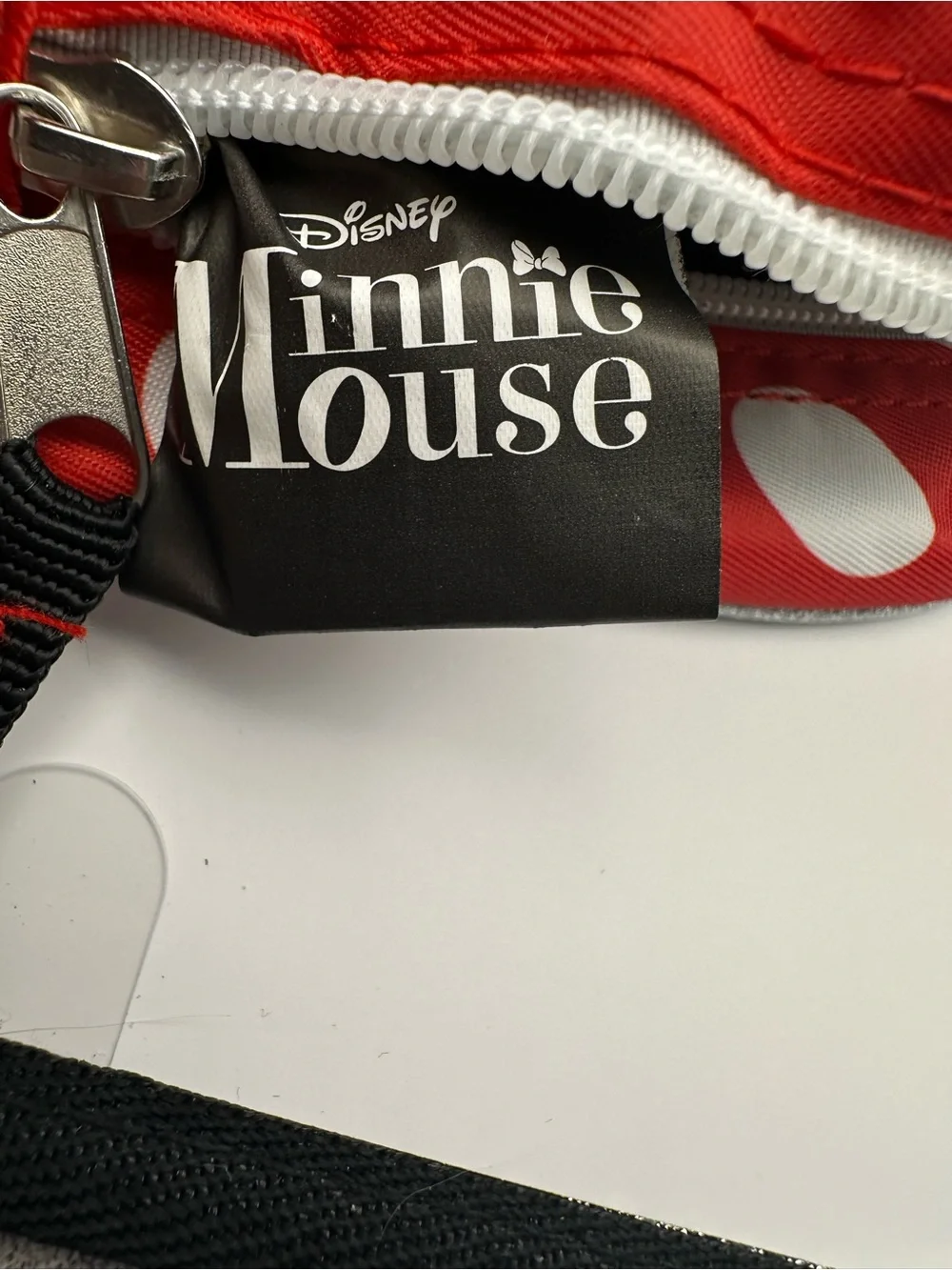 Claire's Red & White Minnie Mouse Polka Dot Kids Backpack